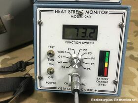 VISTA SCIENTIFIC Corp. Mod. 960 HEAT STRESS MONITOR   VISTA SCIENTIFIC Corp. Mod. 960 Militaria