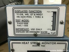 VISTA SCIENTIFIC Corp. Mod. 960 HEAT STRESS MONITOR   VISTA SCIENTIFIC Corp. Mod. 960 Militaria