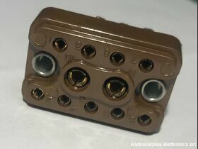 5935-00-259-3318 Connettore 9 poli da telaio  5935-00-259-3318  Presa in bachelite a saldare Componenti elettronici