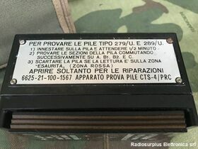 CTS-4/PRC CTS-4/PRC  Tester per la prova delle pile tipo 279/U e 290/U Accessori per apparati radio Militari
