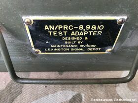 AN/PRC-8.9.10 Test Adptor  AN/PRC-8.9.10  Apparecchio per il controllo funzionale delle radio PRC/8 -9 e 10 Accessori per apparati radio Militari