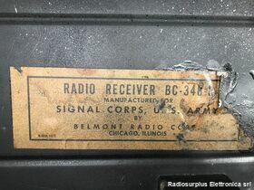 BC-348-R BC-348-R Signal Corps  Ricevitore AM/CW/MCW da 200-500 Khz e da 1,5 a 18  Mhz in 6 bande. Apparati radio