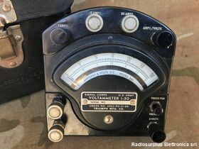 I-50 I-50  Voltmetro-Amperometro tascabile 3 portate in C.C.  3/15/150 Volt f.s. / 3-15-30 Amper f.s. Accessori per apparati radio Militari