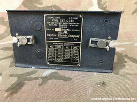 coil CW Coil Set   mod GF-12  Cassetti sintonia per tx aeronautico CW-52063A Accessori per apparati radio Militari