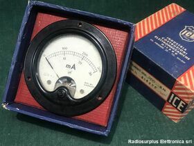 ICE380 Milliamperometro  ICE mod.380  a pannello  30/300 Volt f Componenti elettronici