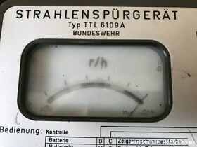 TTL6109A TTL6109A  Contatore geiger Tedesco a camera di ionizzazione  Unità di misura Roentger/ora Militaria