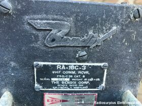 RA-18C-3 BENDIX type RA-18C-3  Ricevitore VHF aeronautico da 108 - 134 Mhz in AM Apparati radio