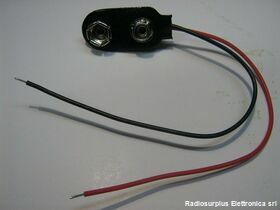 CLIP9V Attacco pila PIATTA 9V Prodotto nuovo. Componenti elettronici