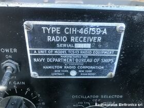 TCS-12 COLLINS TCS-12  Gamma difrequenza da 1,5 a 12 Mhz AM / CW Apparati radio