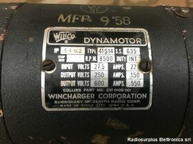 Collins 416W-I Collins 416W-I  Alimentatore con dynamotor per apparati radio Collins Accessori per apparati radio Militari
