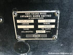 COLLINS type 17L COLLINS type 17L  Trasmettitore aeronautico in VHF da 116 Mhz a 149,95 Mhz Apparati radio