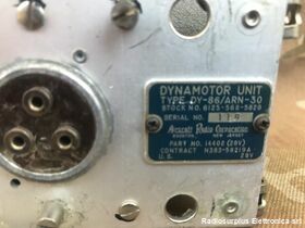 A.R.C. 14482 Radio Dynamotor  A.R.C. type 14482  Invrted DC/DC per apparati aeronautici serie ARC Accessori per apparati radio Militari