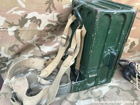 WS68 P  WIRELESS SET NO.68 P  Ricetrasmettitore spalleggiabile del 1942 WW2  Frequenza operativa da 1,75 - 2,9 Mhz in AM e CW Apparati radio