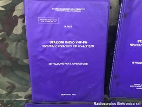 ManualRV Istruzioni per l'operatore stazione radio RV3/4  kit 4 volumi completi originali Manuali