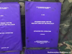 ManualRV Istruzioni per l'operatore stazione radio RV3/4  kit 4 volumi completi originali Manuali