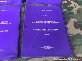 ManualRV Istruzioni per l'operatore stazione radio RV3/4  kit 4 volumi completi originali Manuali
