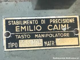 CW EMILIO CAIMI  EMILIO CAIMI tipo Pesante   Tasto manipolatore della Regia Aeronautica  degli anni 30 Accessori per apparati radio Militari
