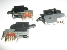 CCC1V3PV Commutatore da circuito stampato  2vie 3 posizioni .Orizzontale Commutatori e Interruttori