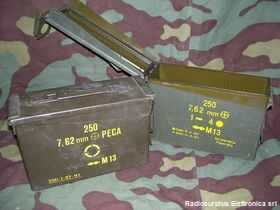 portamunizioniEIpiccola Cassetta portamunizioni in lamiera Esercito Italiano Miscellanea