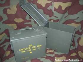PortaMunizGrande Cassetta portamunizioni in lamiera 5,56mm L Miscellanea