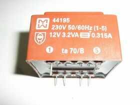 TR44195 Trasformatore Alimentazione 12 Volt   3,2 VA Trasformatori e Filtri Rete