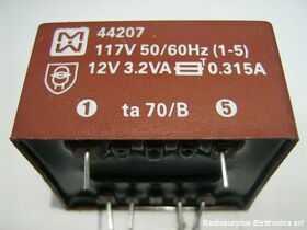 TR44207 Trasformatore Alimentazione 12 Volt  3,2 VA Trasformatori e Filtri Rete