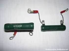 VPR20H Resistenza a filo CLAROSTAT 100oHm  20W Resistenze e Potenziometri