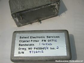 FN01712 Cristal Electronic Filter SOLEN FN 01712 Impedenze