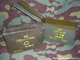 portamunizioniEIpiccola Cassetta portamunizioni in lamiera Esercito Italiano Miscellanea