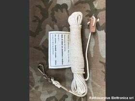  Tirante controvento  Vento di cotone con  moschettoni e tenditore -nuovo Accessori per apparati radio Militari