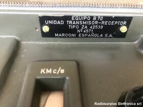 ZA 42539 Unidad Transmission-Receptor   Marconi Espanola tipo ZA 42539 Apparati radio