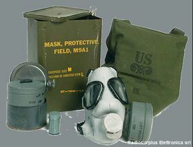 M9A1 MASCHERA ANTIGAS VINTAGE  mod. M9A1 U.S. Miscellanea