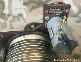 Collins180 Roller motorizzato mod. 180  Induttanza variablie da 3 - 80 micro Henry Accessori per apparati radio Militari