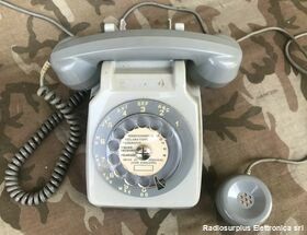 SO.CO.TEL Telefono da Ufficio Militare  SO.CO.TEL  Telefono da scrivania con auricolare supplementare   -ottimo stato Militaria