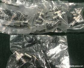 AmphenolBnc5 Connettore Volante  AMPHENOL BNC maschio a crimpare per RG58  Kit 5 pezzi Componenti elettronici