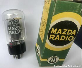 5Y3 GB Valvola  5Y3 GB  Rettificatrice MAZDA RADIO Valvole