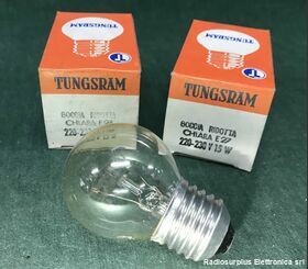 GocRidChiara E27-25W Goccia Ridotta Chiara E 27 TUNGSRAM  Lampada ad incandescenza 220-230 Volt 25 Watt Componenti elettronici