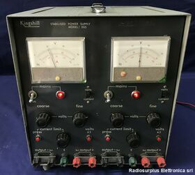 KINGSHILL 305 Stabilised Power Supply KINGSHILL model 305 regolabile  2x30/60  Volt 2x2A Strumenti