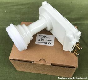 CDP10TZ ILLUMINATORE CDP10TZ Fracarro LNB Doppia uscita (TWIN) N.F. 0,9dB  10,7 - 11,8 Ghz Telecomunicazioni