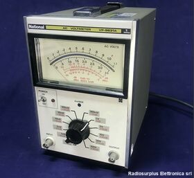 VP-9631A AC Voltmeter  NATIONAL VP-9631A  Voltmetro in AC da 300 uV a 100 Volt Strumenti