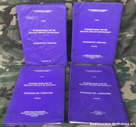 ManualRV Istruzioni per l'operatore stazione radio RV3/4  kit 4 volumi completi originali Manuali