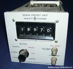 HP 5264A Modulo Preset Unit HP 5264A Accessori per strumentazione