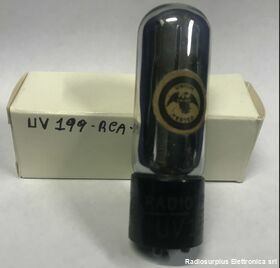 UV-199 Valvola  UV-199  Triodo Radiotron RCA Componenti elettronici