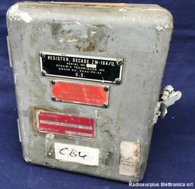 ZM-16A/U Resistor Decade  ZM-16A/U  Decade resistiva Militare per uso gravoso Accessori per apparati radio Militari