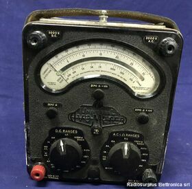 AvoMeter n° 1  Multimetro Analogico  AvoMeter n° 1 ( HIGH SENSITIVITY) Accessori per apparati radio Militari