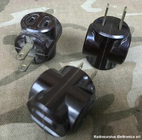 NTM Adattatore triplo  NTM 15A 125 Volt  Tripla presa americana con spina americana Ricambi Elettrici