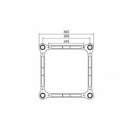 W.TRQ4040 TRALICCIO QUADRATO IN ALLUMINIO LATO 40 X 40 CM - 2 METRI Apparati radio