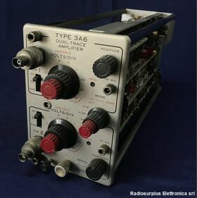 3A6 Dual-Trace Amplifier  TEKTRONIX type 3A6  Amplificatore verticale 2 canali a valvola Accessori per strumentazione