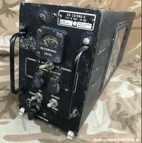 RO-28/UHN-6 Recording Unit  RO-28/UHN-6    Registratore di bordo 2 canali Accessori per apparati radio Militari