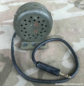 SCR-625 M-356-E  Altoparlante ad alta impedenza 1000 oHm  Con cavo e spina PL-55 Accessori per apparati radio Militari